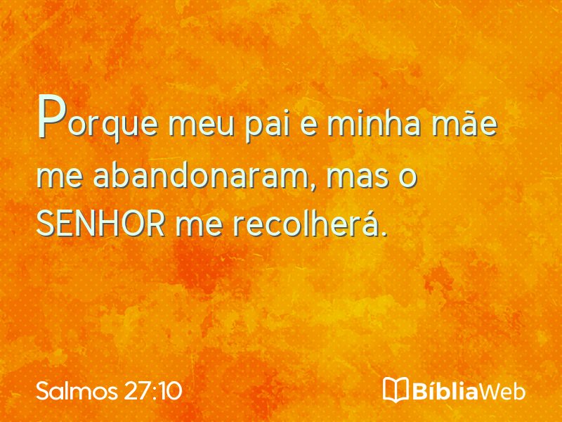 Salmos 27:10 em imagem para compartilhar