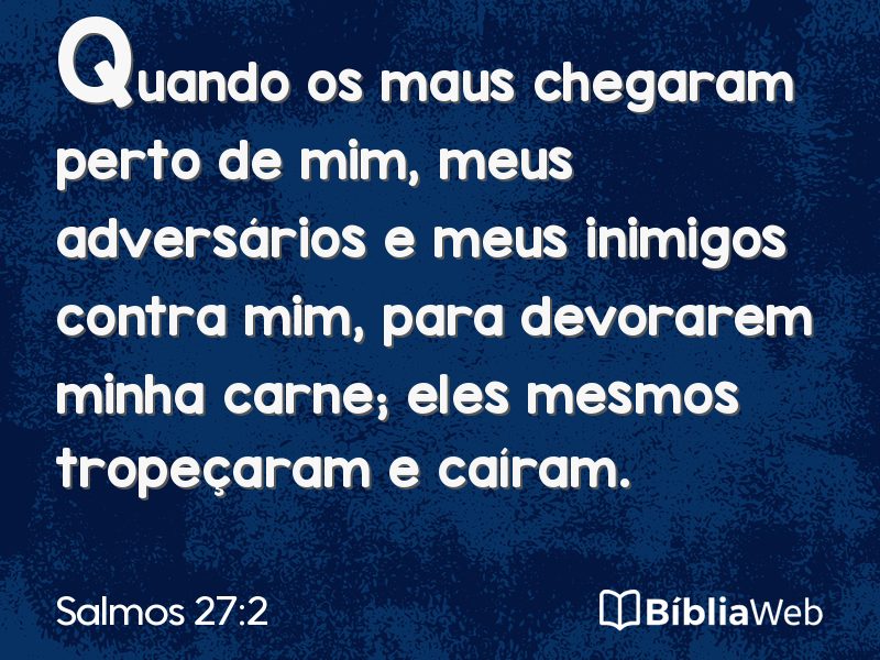 Salmos 27:2 em imagem para compartilhar