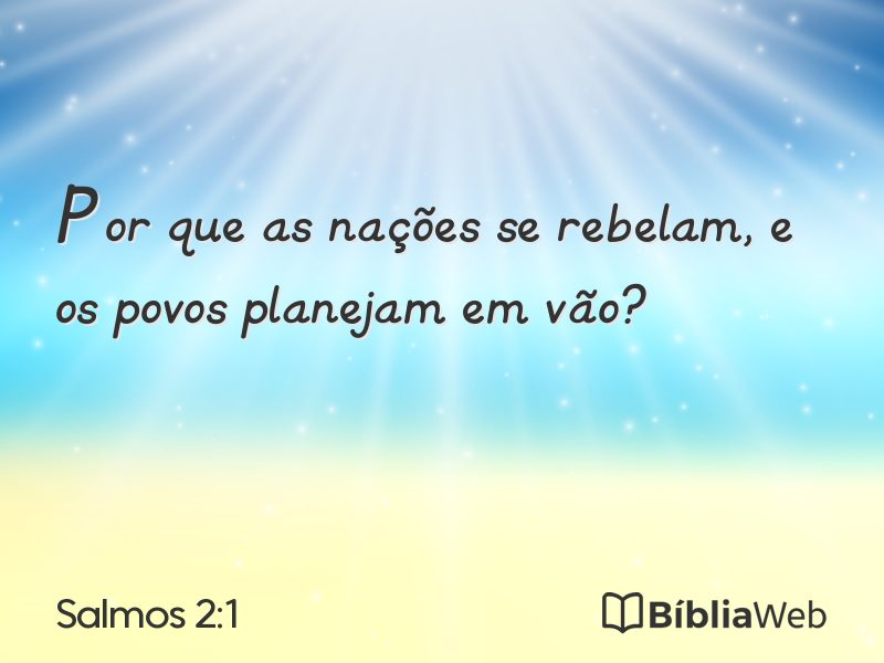 Salmos 2:1 em imagem para compartilhar