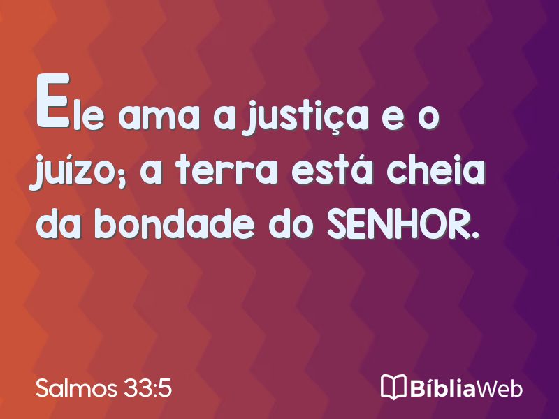 Salmos 33:5 em imagem para compartilhar