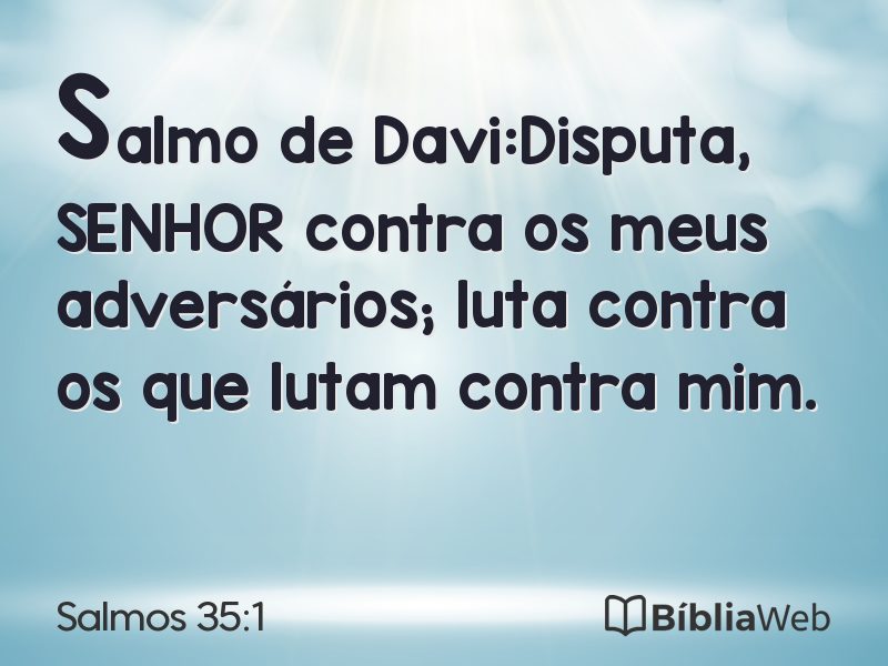 Salmos 35:1 em imagem para compartilhar