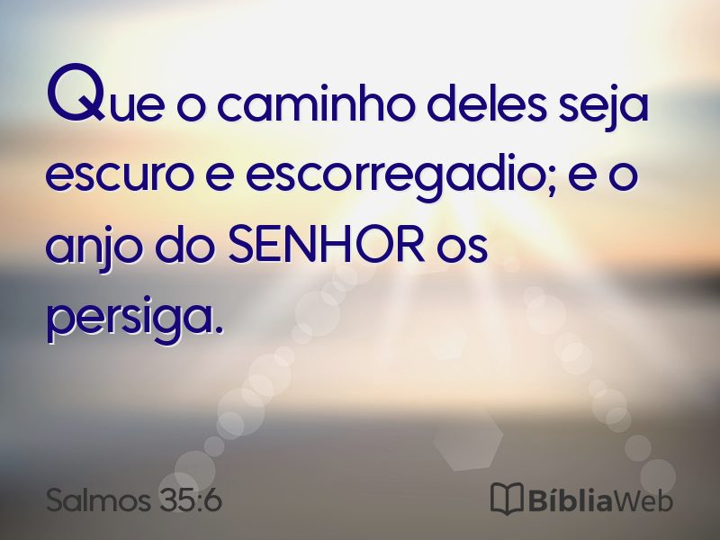 Salmos 35:6 em imagem para compartilhar