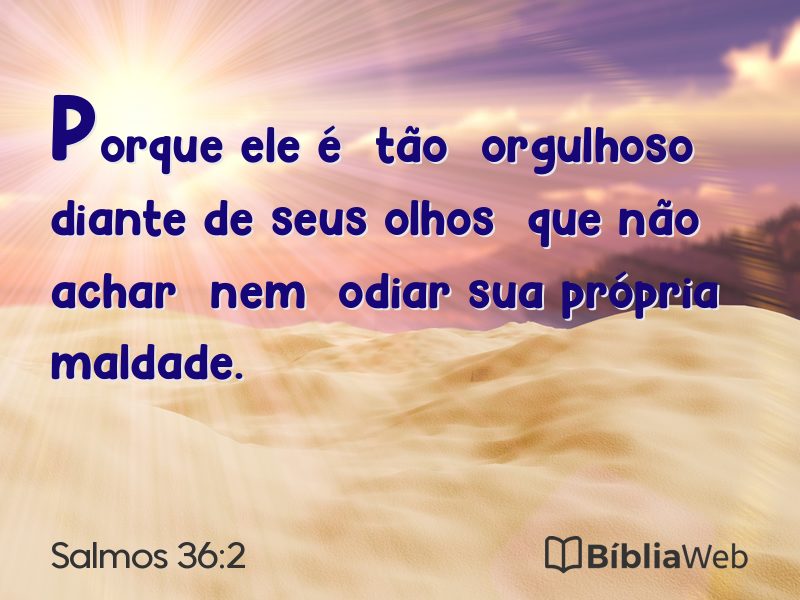 Salmos 36:2 em imagem para compartilhar