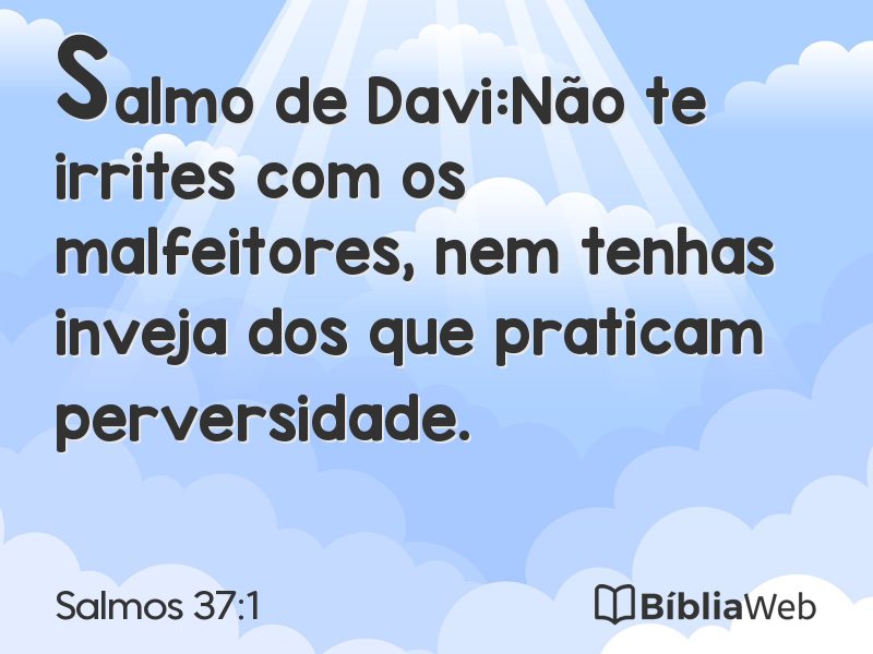 Salmos 37:1 em imagem para compartilhar