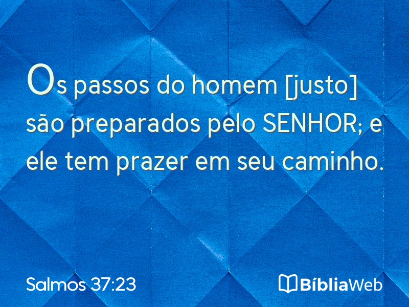 Salmos 37:23 em imagem para compartilhar