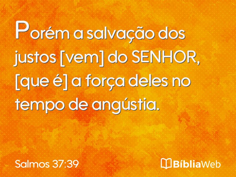 Salmos 37:39 em imagem para compartilhar