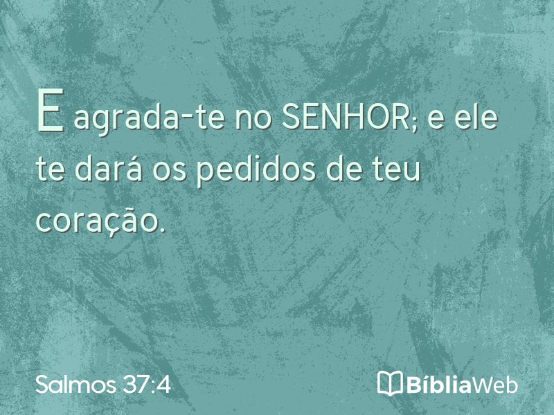 Salmos 37:4 em imagem para compartilhar