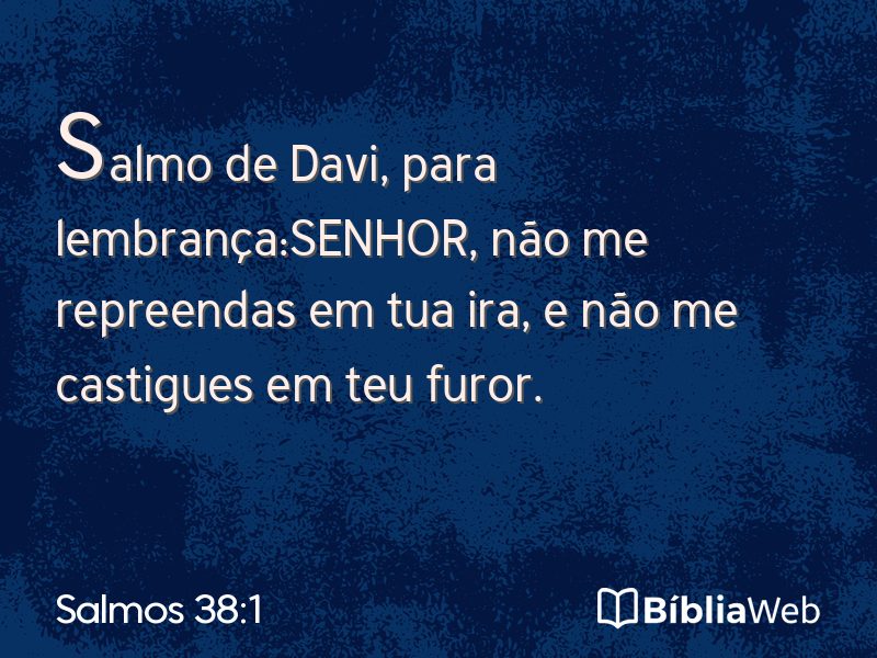 Salmos 38:1 em imagem para compartilhar
