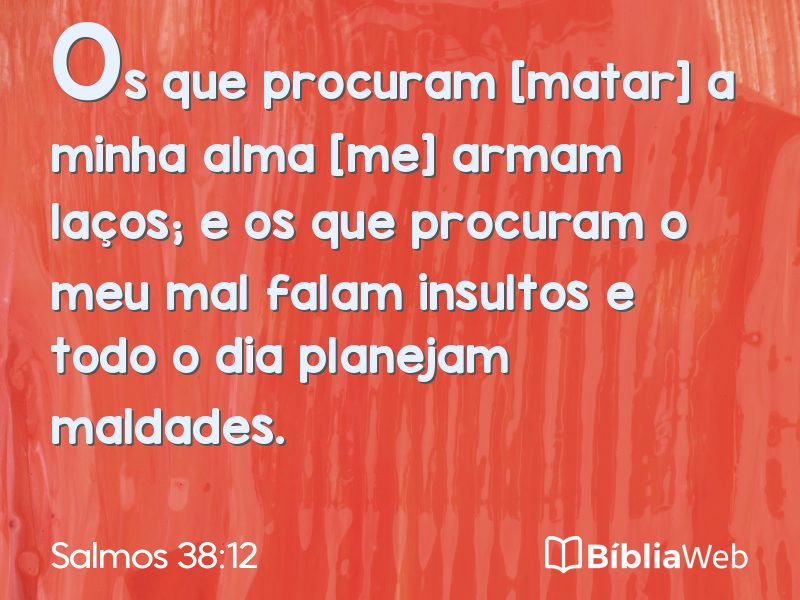 Salmos 38:12 em imagem para compartilhar