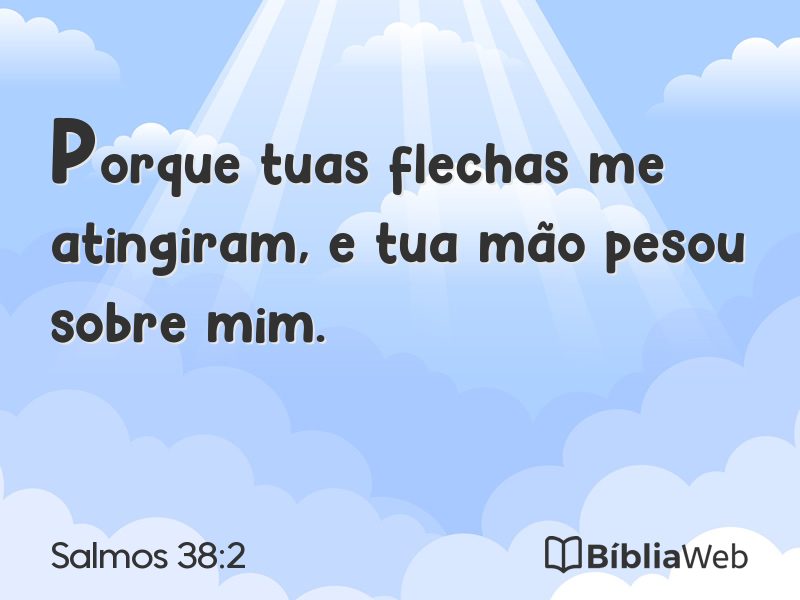 Salmos 38:2 em imagem para compartilhar