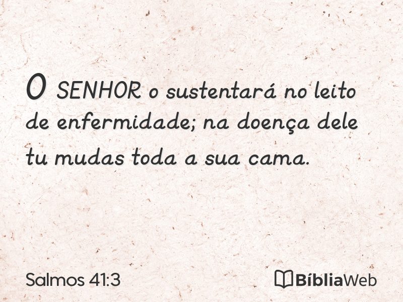 Salmos 41:3 em imagem para compartilhar