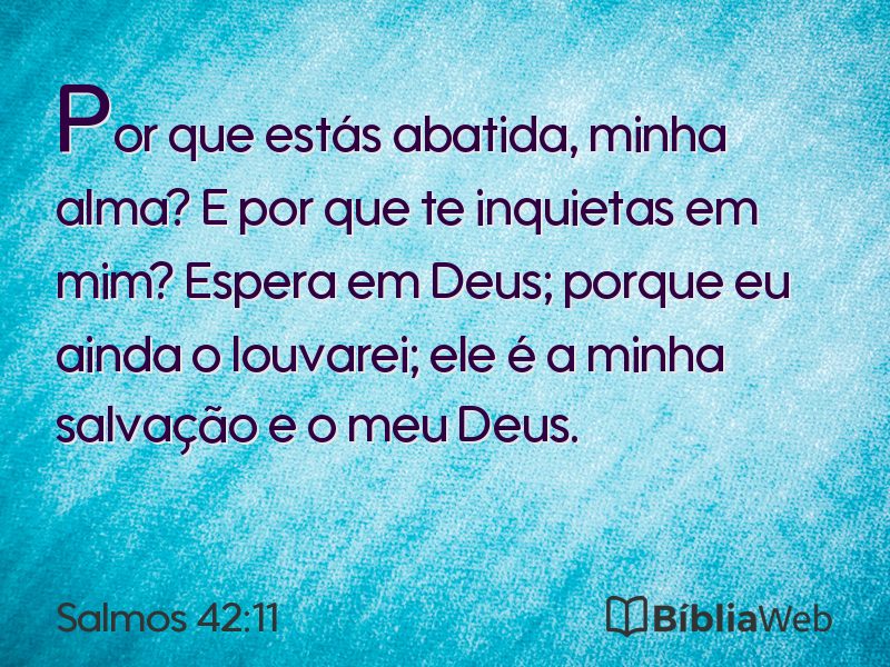 Salmos 42:11 em imagem para compartilhar