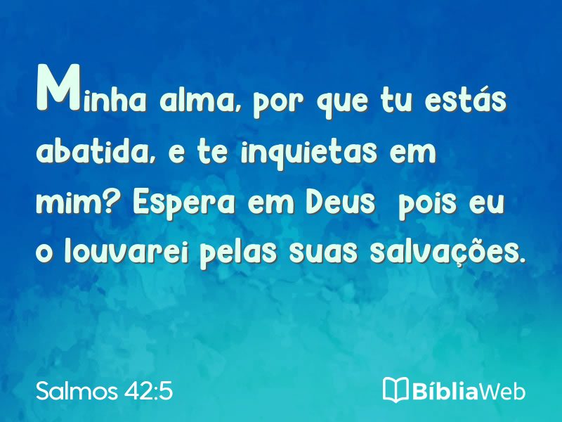 Salmos 42:5 em imagem para compartilhar