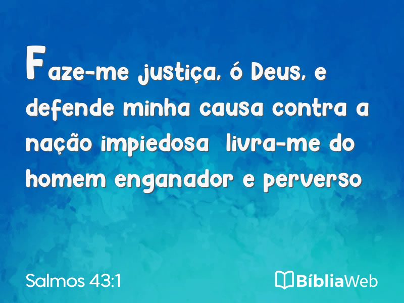 Salmos 43:1 em imagem para compartilhar