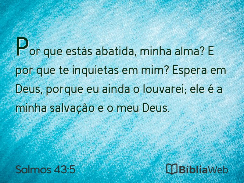 Salmos 43:5 em imagem para compartilhar