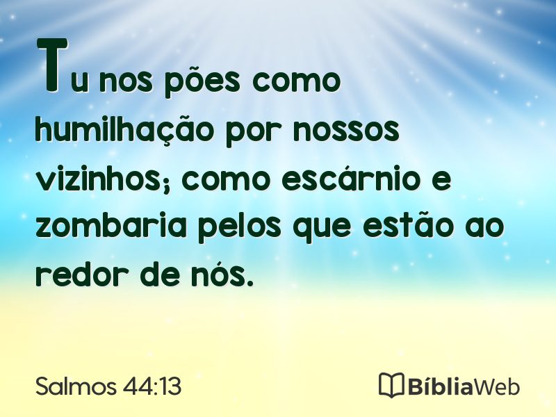 Salmos 44:13 em imagem para compartilhar