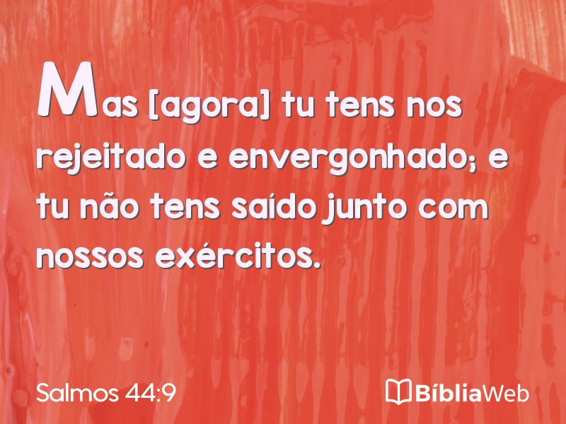 Salmos 44:9 em imagem para compartilhar