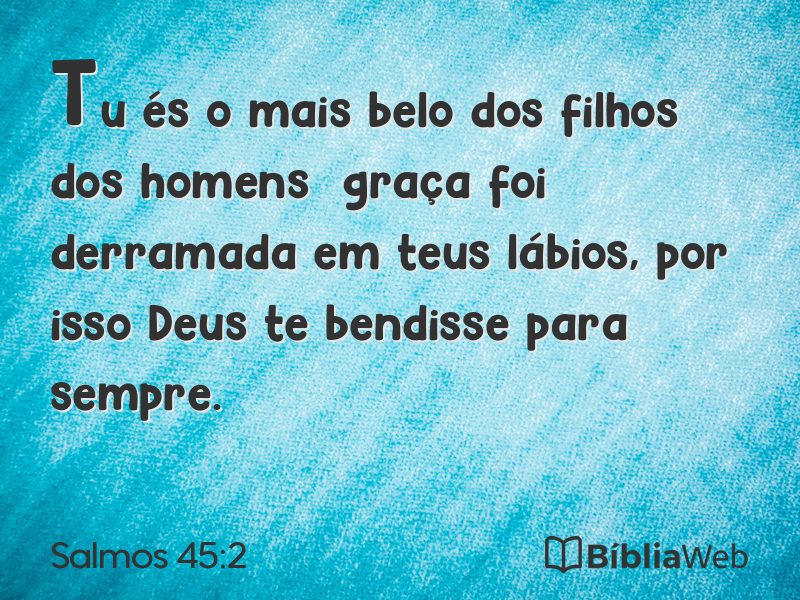 Salmos 45:2 em imagem para compartilhar