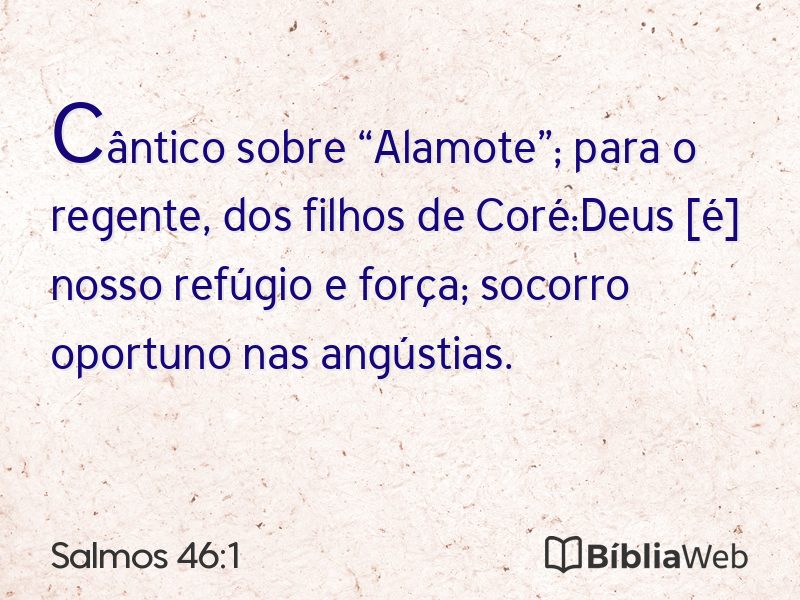 Salmos 46:1 em imagem para compartilhar