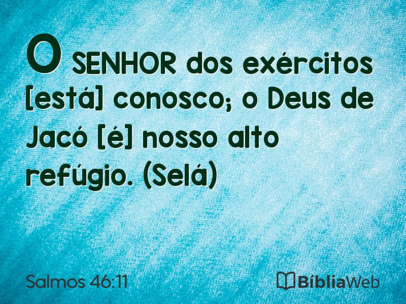 Salmos 46:11 em imagem para compartilhar