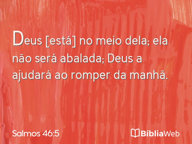 Salmos 46:5 em imagem para compartilhar