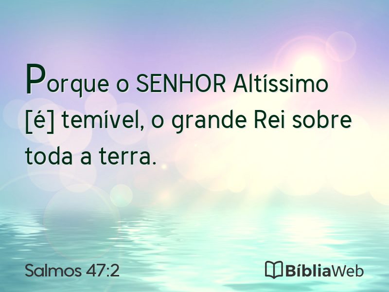 Salmos 47:2 em imagem para compartilhar