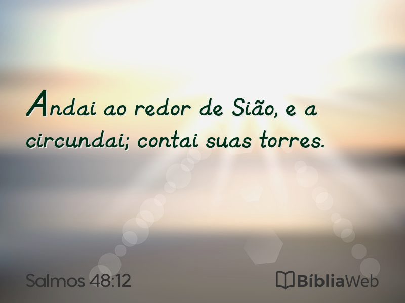 Salmos 48:12 em imagem para compartilhar