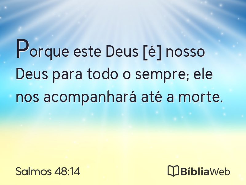 Salmos 48:14 em imagem para compartilhar