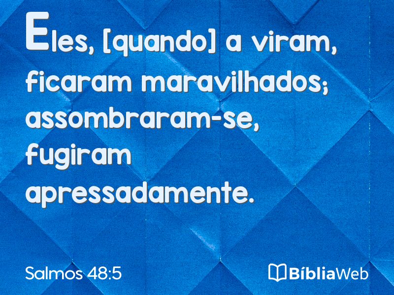 Salmos 48:5 em imagem para compartilhar
