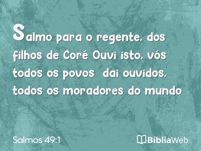Salmos 49:1 em imagem para compartilhar