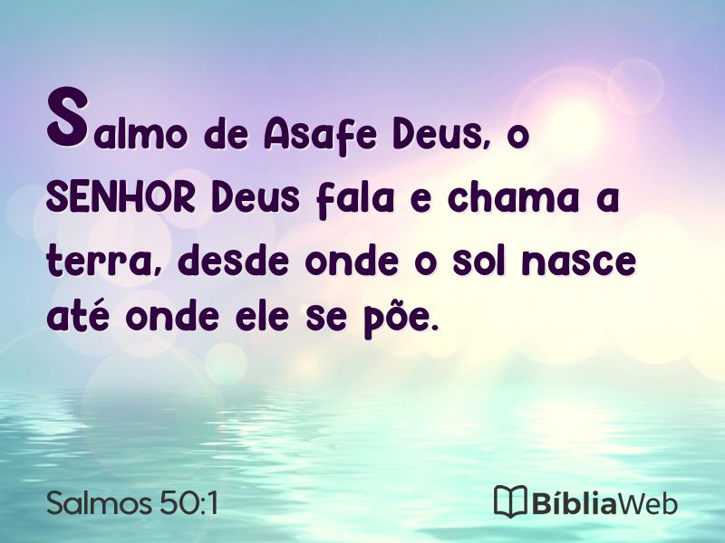 Salmos 50:1 em imagem para compartilhar