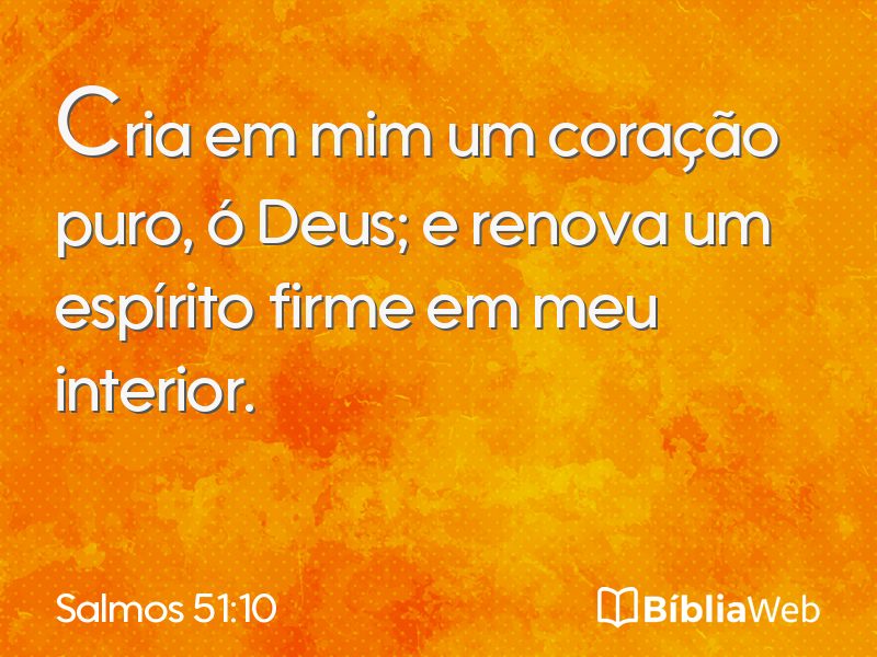 Salmos 51:10 em imagem para compartilhar
