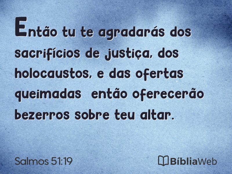 Salmos 51:19 em imagem para compartilhar