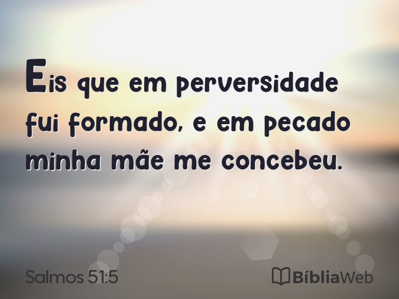 Salmos 51:5 em imagem para compartilhar