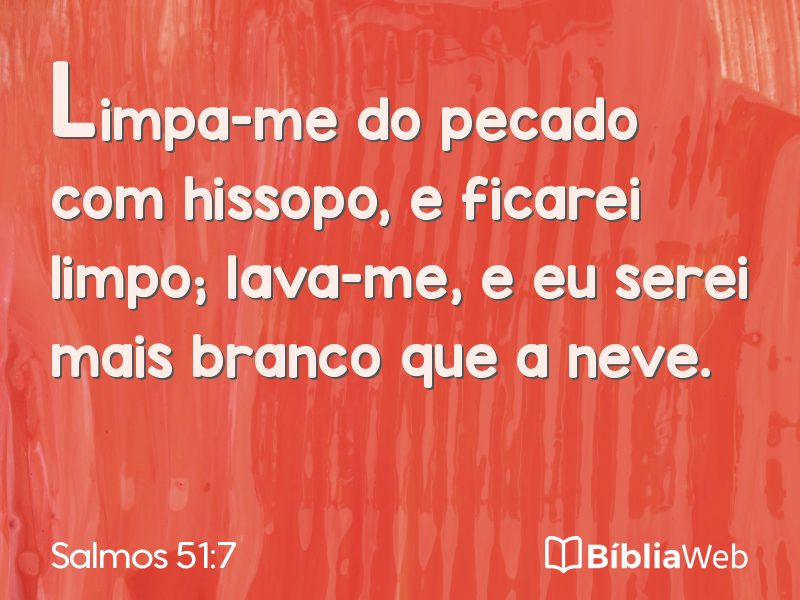 Salmos 51:7 em imagem para compartilhar