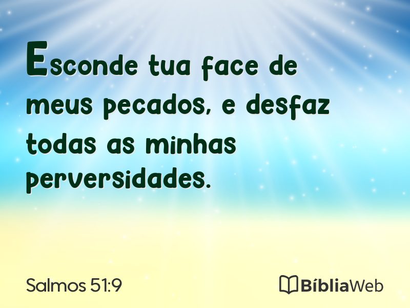 Salmos 51:9 em imagem para compartilhar