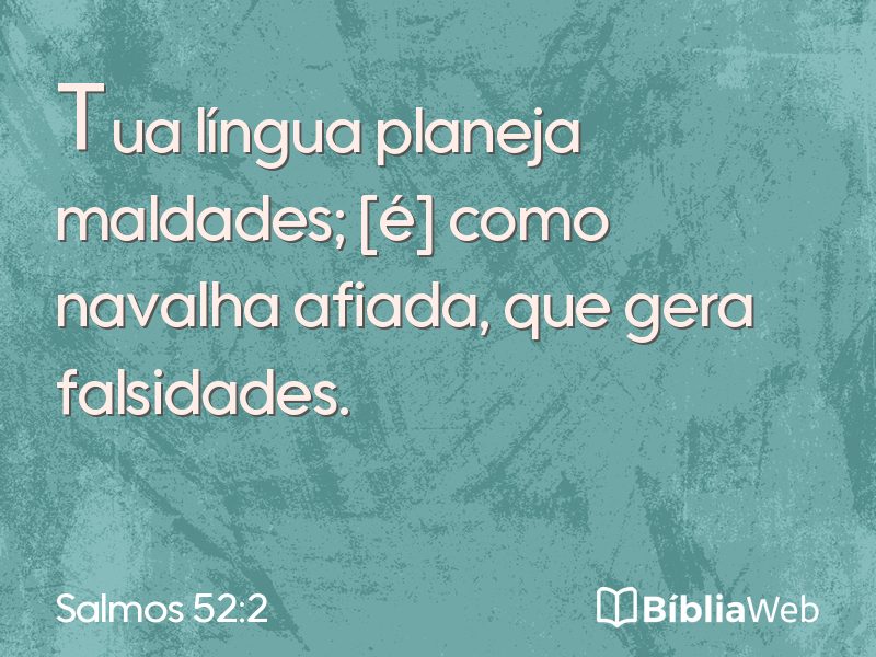 Salmos 52:2 em imagem para compartilhar