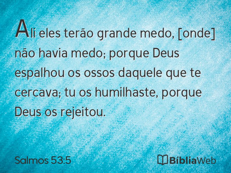 Salmos 53:5 em imagem para compartilhar