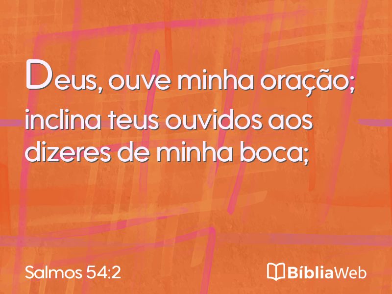 Salmos 54:2 em imagem para compartilhar