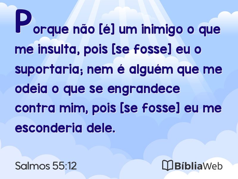 Salmos 55:12 em imagem para compartilhar