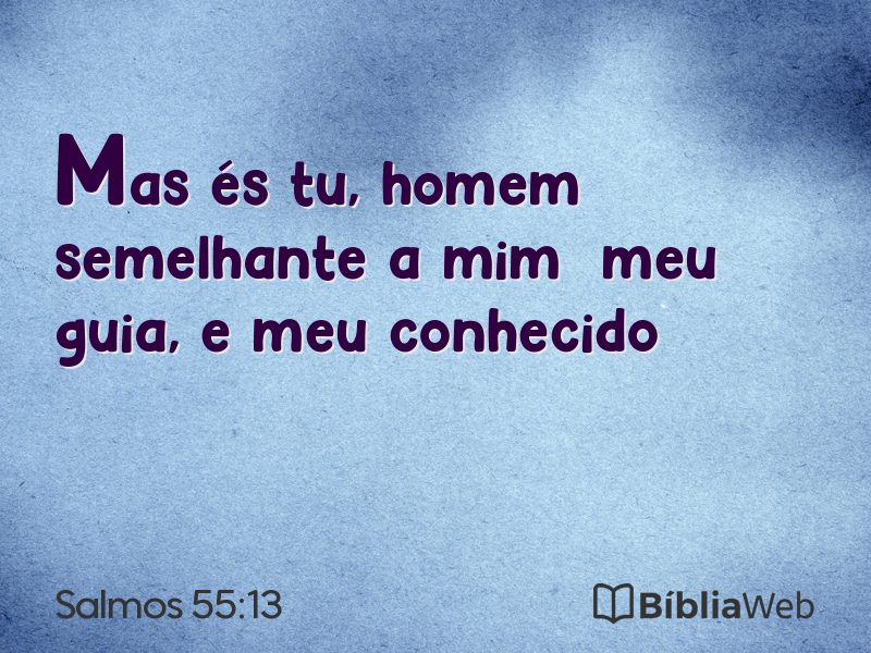 Salmos 55:13 em imagem para compartilhar