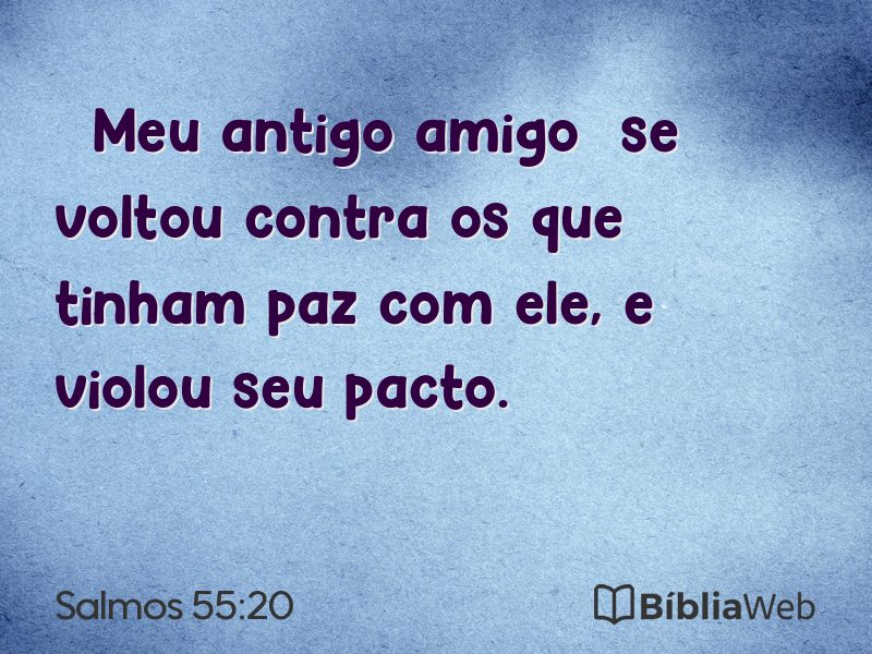 Salmos 55:20 em imagem para compartilhar