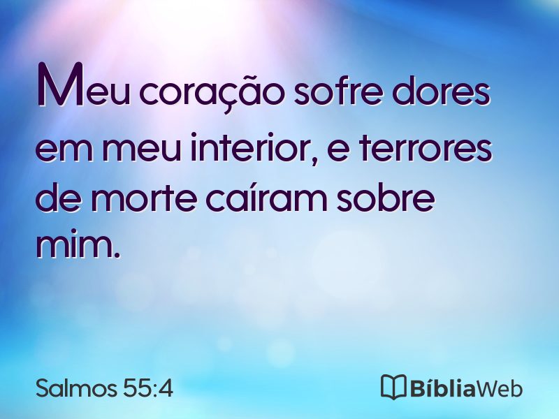 Salmos 55:4 em imagem para compartilhar