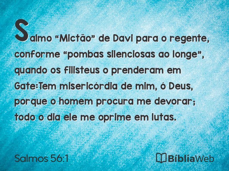 Salmos 56:1 em imagem para compartilhar