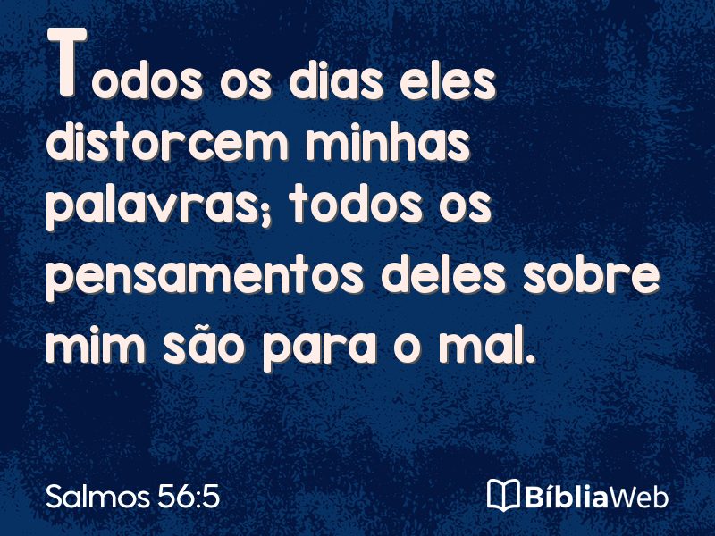 Salmos 56:5 em imagem para compartilhar