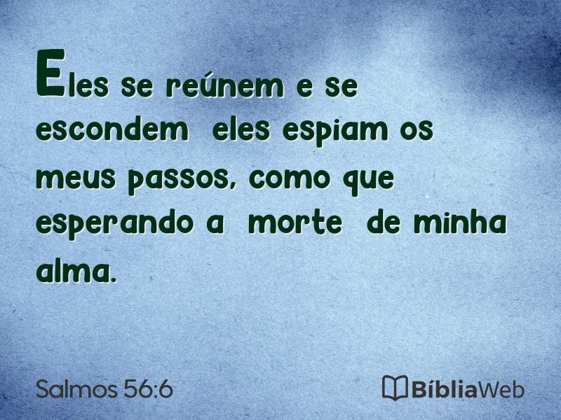 Salmos 56:6 em imagem para compartilhar