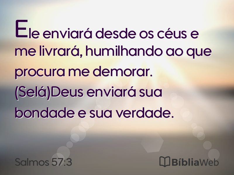 Salmos 57:3 em imagem para compartilhar
