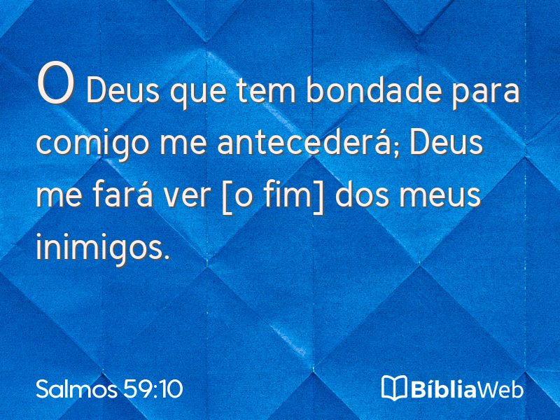 Salmos 59:10 em imagem para compartilhar