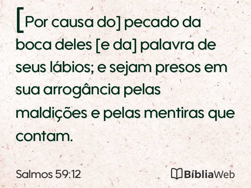 Salmos 59:12 em imagem para compartilhar