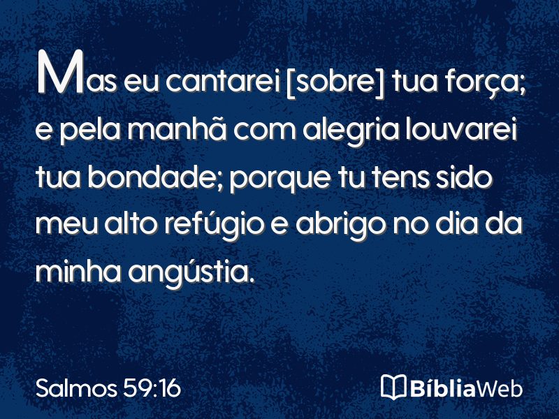 Salmos 59:16 em imagem para compartilhar